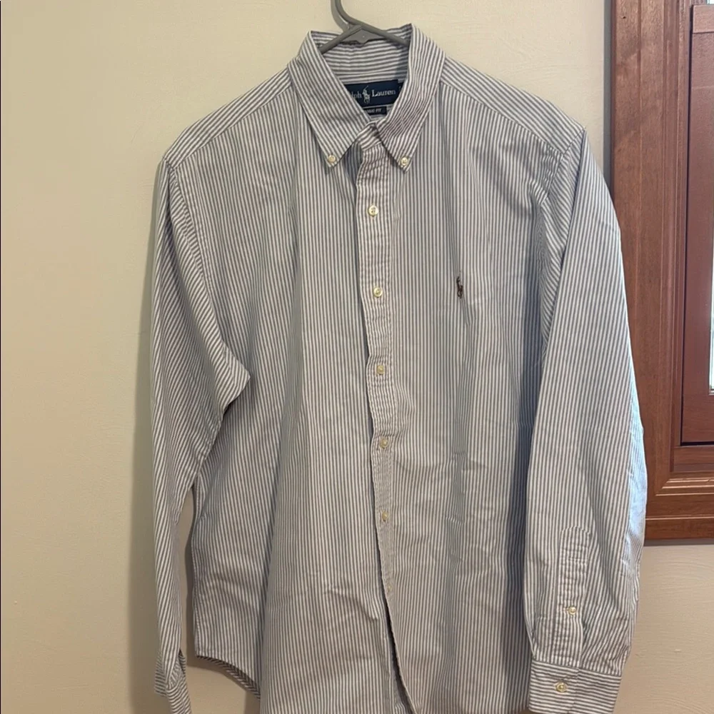 Ralph Lauren Men's Pinstripe Button Down Shirt - Picture 1 of 6